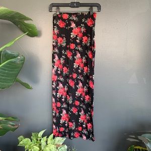 Floral maxi skirt